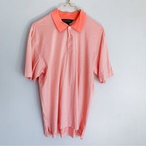 Brooks Brothers men’s double mercerized cotton striped short sleeve polo medium